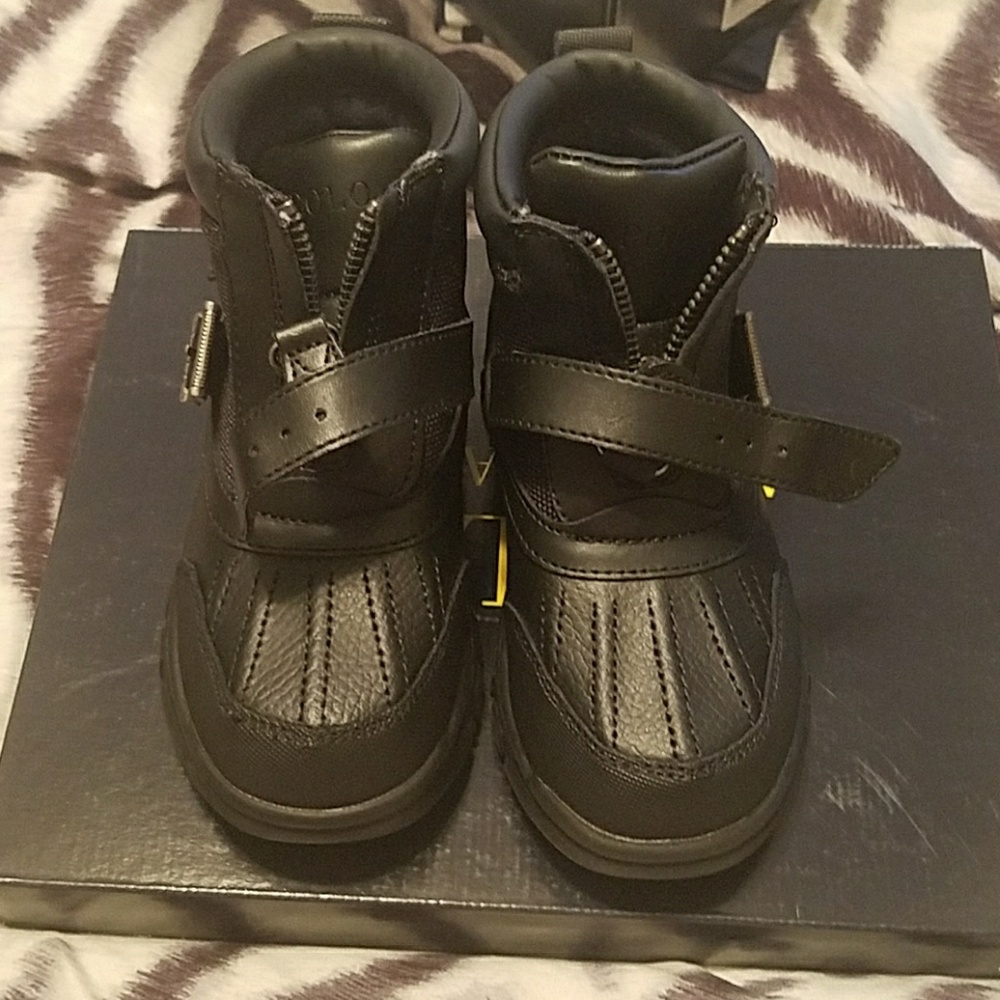 Ralph Lauren Colby leather mid boots.  Never worn